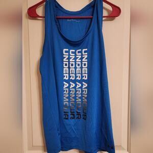 Under Armour Blue Racerback Tank Top Womens size M